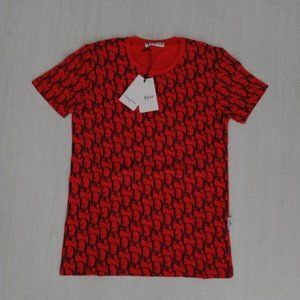 Short Sleeve Men Shirts Red